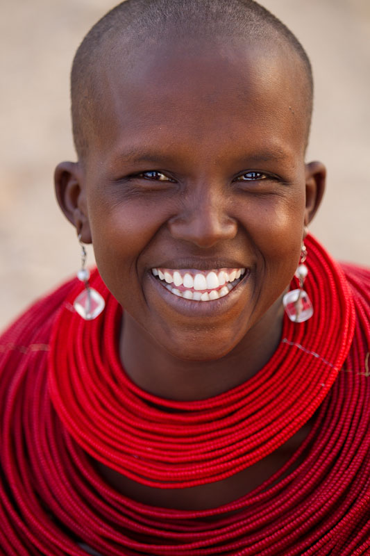 13e. Young Samburu woman   Kenya